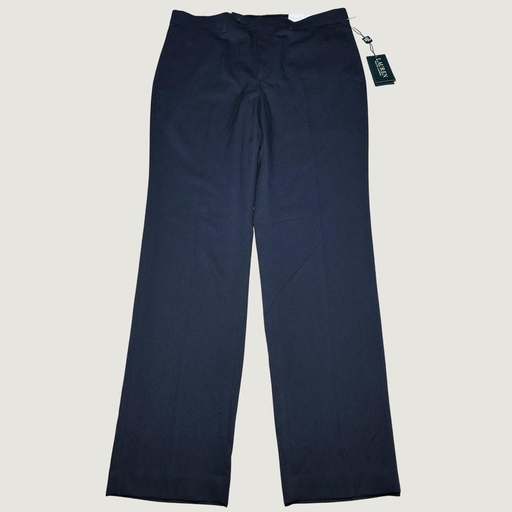 NEW Lauren Ralph Lauren Dress Pants Mens 34x32 UltraFlex Classic Fit Dark Navy